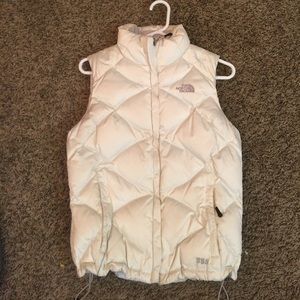 White The North Face puffer vest!